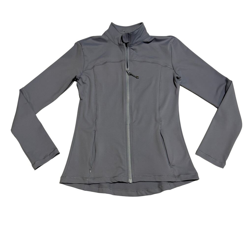 Lucy Activewear Women's Full Zip Jacket Light‎ Gray/Purple Size M